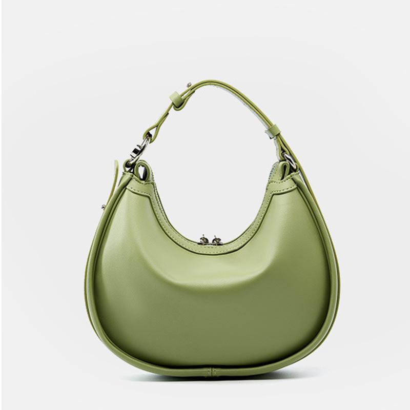 Сумки-полумесяцы для женщин, мягкая кожаная сумка-мешок для женщин, простая сумка-мессенджер через плечо, дизайнерская сумка Niche