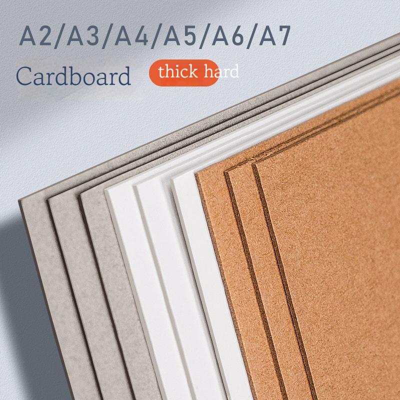 A7/A6/A5/A4 Белая Крафт-бумага для DIY Открыток 10/25 Листов 1/1,5/2 мм Толстая Рукодельная Бумага Картон для Открыток