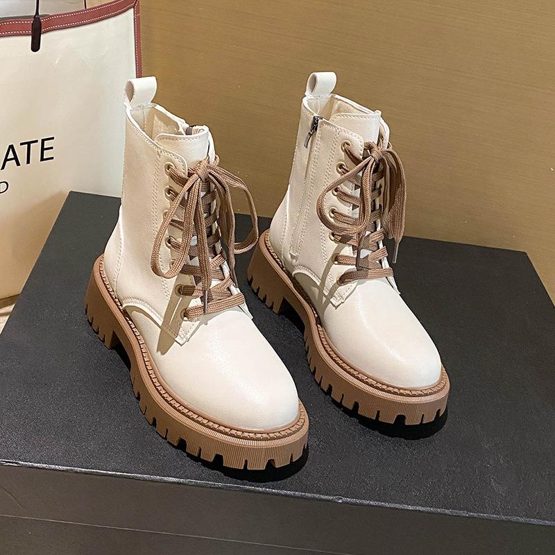 Новые теплые женские зимние ботинки, водонепроницаемые зимние ботинки, женские ботинки из искусственной кожи, плюшевые ботинки на платформе, женские нескользящие хлопковые туфли