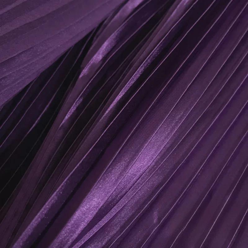 100x150 см плиссированная атласная ткань для рукоделия платье юбка костюм одежда ткань для шитья своими руками мягкая глянцевая гладкая однотонная