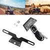 Multifunction  Motorcycle License Plate Lamp with Holder Tail Light Mount Aluminum License Plate Light with Frame for Bikes