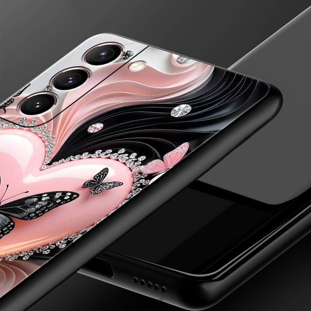 Цветной чехол для телефона с принтом в виде сердца для Samsung Galaxy S26 S25 S24 S23 S22 S20 S21 FE Ultra S25 Edge Plus 5G Мягкий чехол из ТПУ