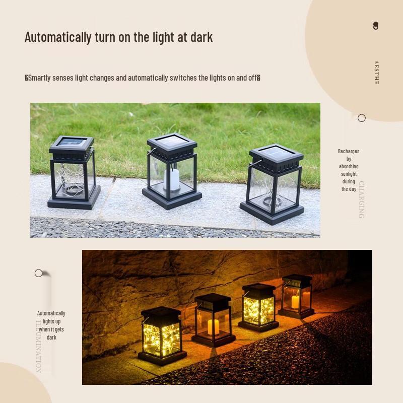 Nufeng Solar Powered Palace Garden Lights (3-Pack)