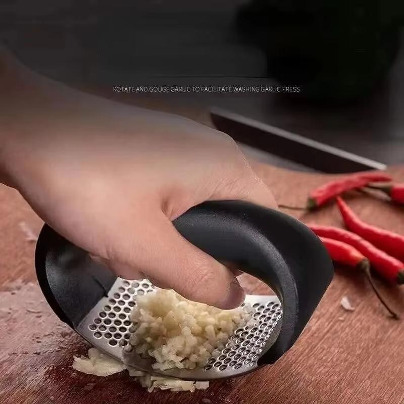 Пресс для чеснока из нержавеющей стали, ручная мясорубка для чеснока, измельчитель чеснока, инструменты для фруктов и овощей, кухонные аксессуары, гаджет