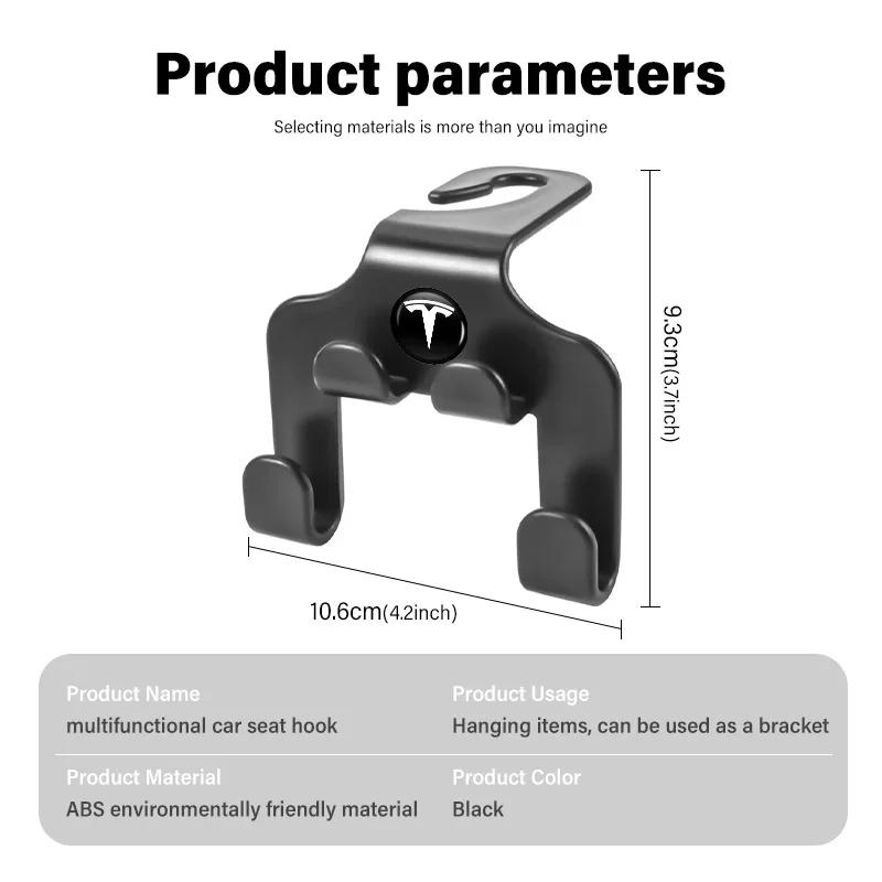 Car Sticker Tesla Car Headrest Hanger Hook Seat Back Phone Holder Fastener Clip For Tesla Model 3 S Y X