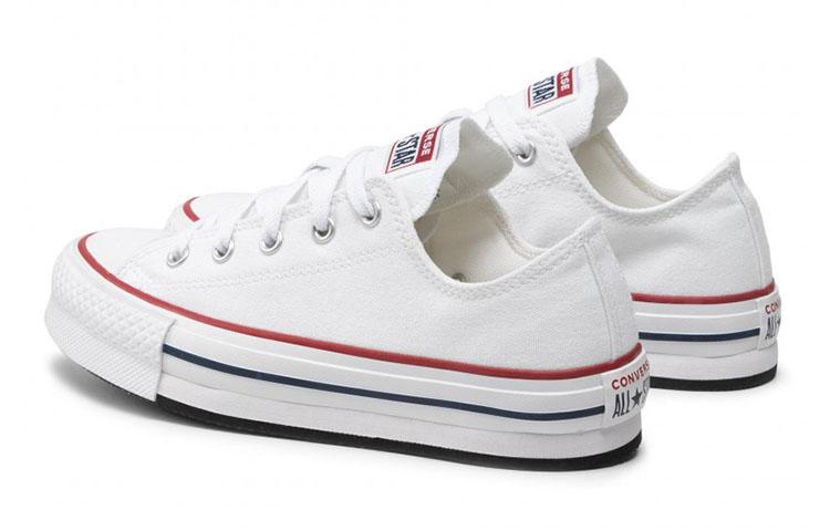 Converse Кеды Chuck Taylor All Star Устойчивые к истиранию Низкие Детские Канвасовые Белые Подростковые 272858C