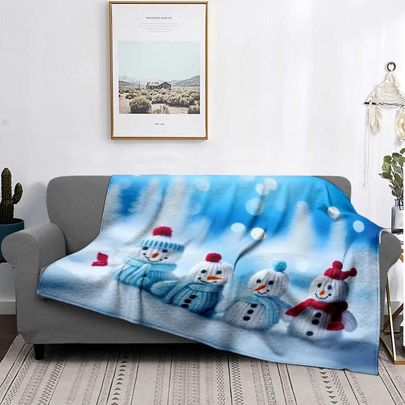 Home Decoration Plush Throw Sofa Blanket Bedspread Bed Fluffy Soft Blankets Decor Plaid Modern Halloween Merry Christmas Winter