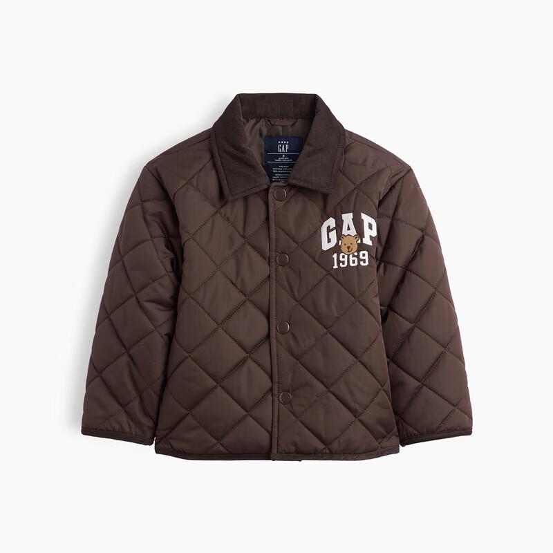 Gap Хлопковая куртка для мальчиков ясельного возраста с вышитым воротником