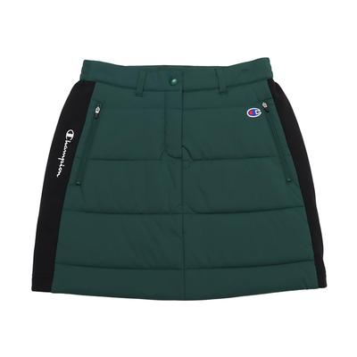 Женская юбка Champion Golf Deep с вышитым логотипом, CW-AG210, Зеленая, Эластичная, Теплая, Ветрозащитная, Водоотталкивающая,