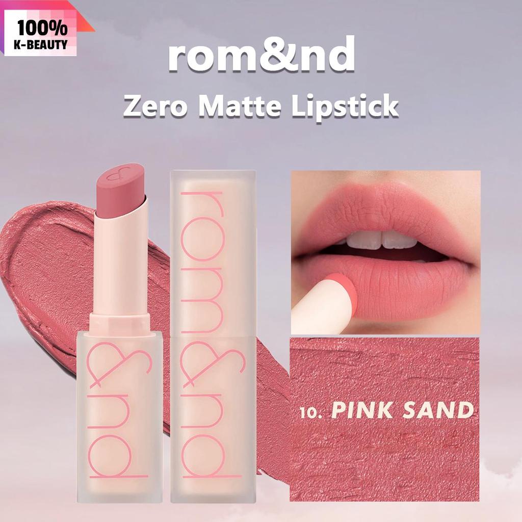 Rom&nd Матовая помада Zero в оттенке Dusty Pink - Гладкая, стойкая помада-пуля K-beauty
