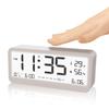 Alarm Digital Reviday Table 2 Sets of Brightness Easy To Thermometer and Hygrometer Desk Multifunctional Digital Snooze Night Japanese Instruction