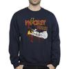 Disney Mens Mickey Mouse Smash Guitar Rock Sweatshirt