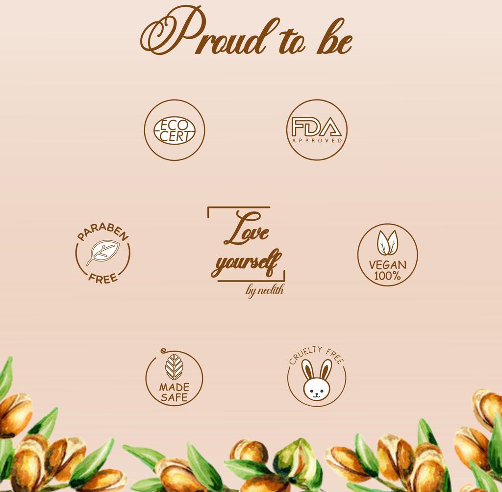 Neolith Аргановое масло для лица, кожи, волос, борьбы со старением, ногтей | 100% натуральное некомедогенное масло-носитель холодного отжима | 30 МЛ