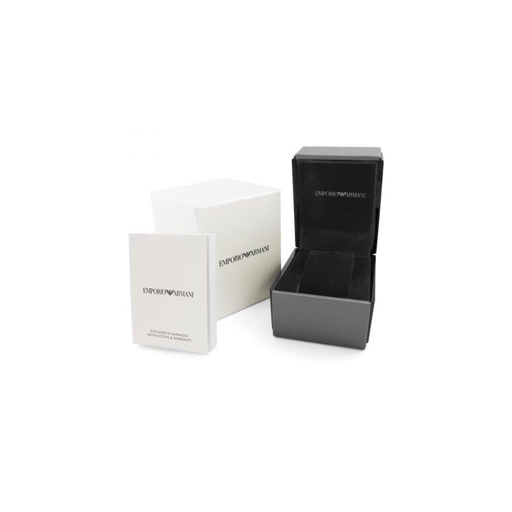 Emporio Armani AR0168 Прямоугольные мужские часы с розовым золотом