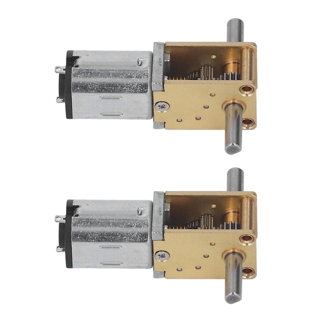 6V DC DC Geared Motor Double Shaft Worm Drive Motor Universal Small DC Motor  For Robotics