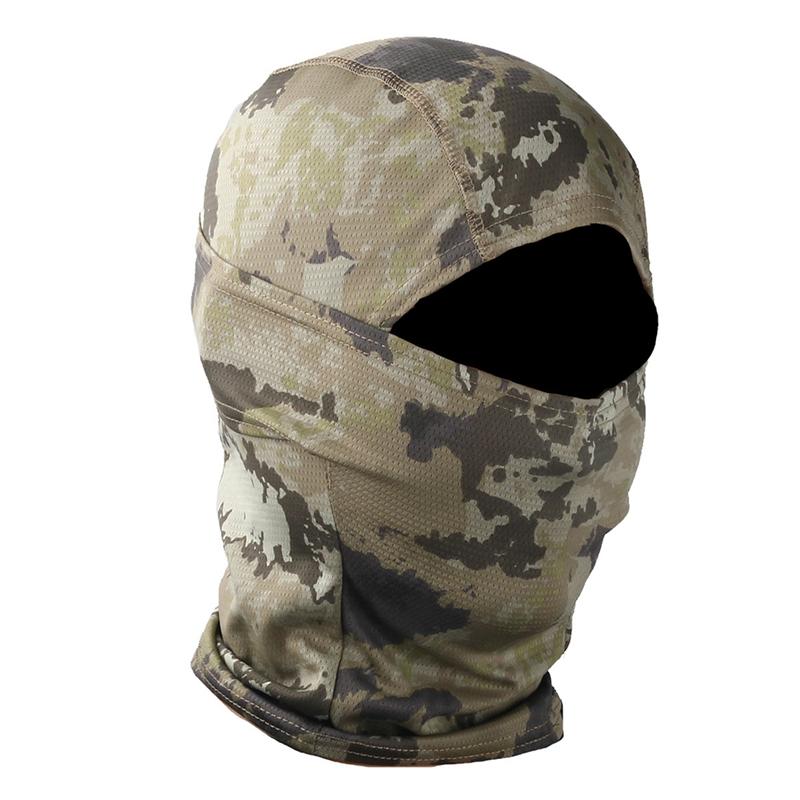 Men Camouflage Balaclava 3D Face Mask Suit Sniper Ski Cycling Camouflage Hood Hunting Fishing Headwear Camo Hat Scarf Head Cover