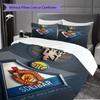 Manchester Legacy Emblem Bedding (1 * duvet cover + 2 * pillowcase, without core) 2D Flat Christmas birthday gift Soft and comfortable