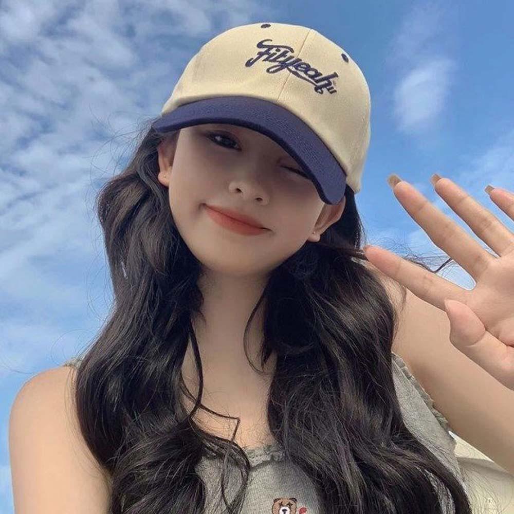 Sunscreen Letter Embroidery Baseball Cap Adjustable Summer Sunshade Hats Unisex Peaked Cap Summer