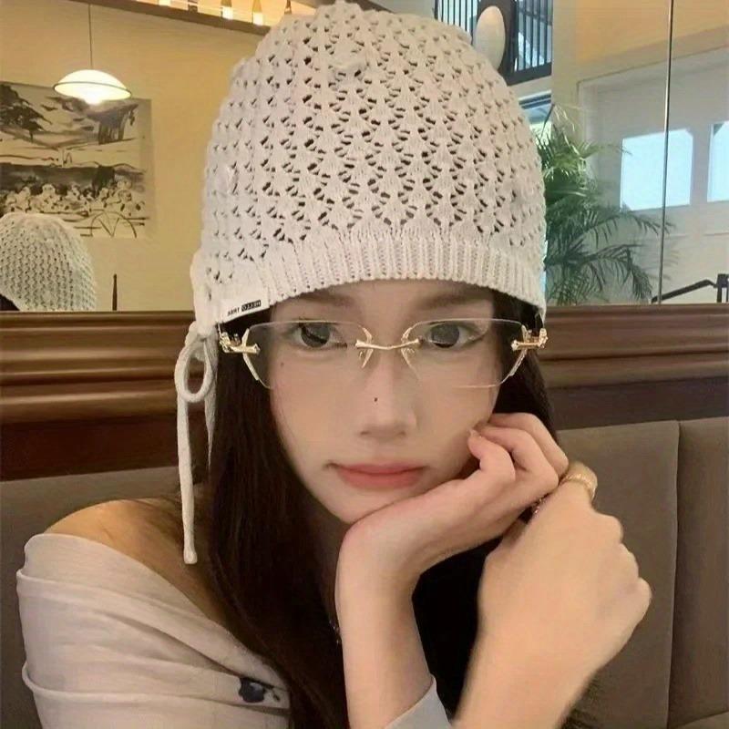 1 пара женских/унисекс - современные минималистичные модные безободковые очки, праздничные аксессуары