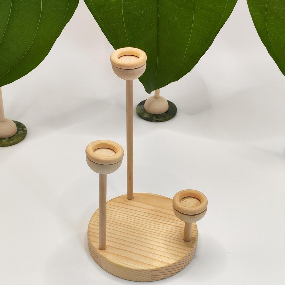 Baseball Stand Baseball Rack Display Holder Wooden Base Ball Stand Display Holder For Golf Baseball Softball Tennis Ball