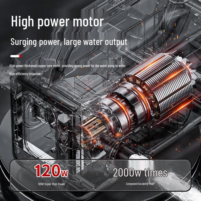 OLLADE Rechargeable Lithium Battery Self-Priming Water Pump CN plug (adapter included)