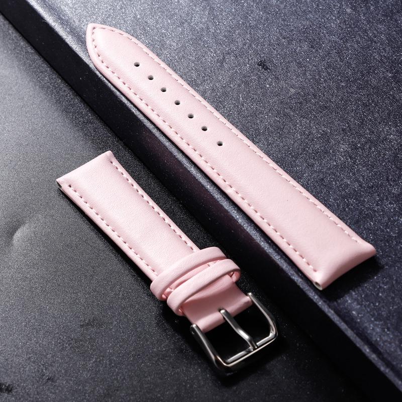 12mm 14mm 16mm 18mm 20mm 22mm Genuine Leather Strap Bracelet Watch Band Watch Accessories Women Men Band AVE