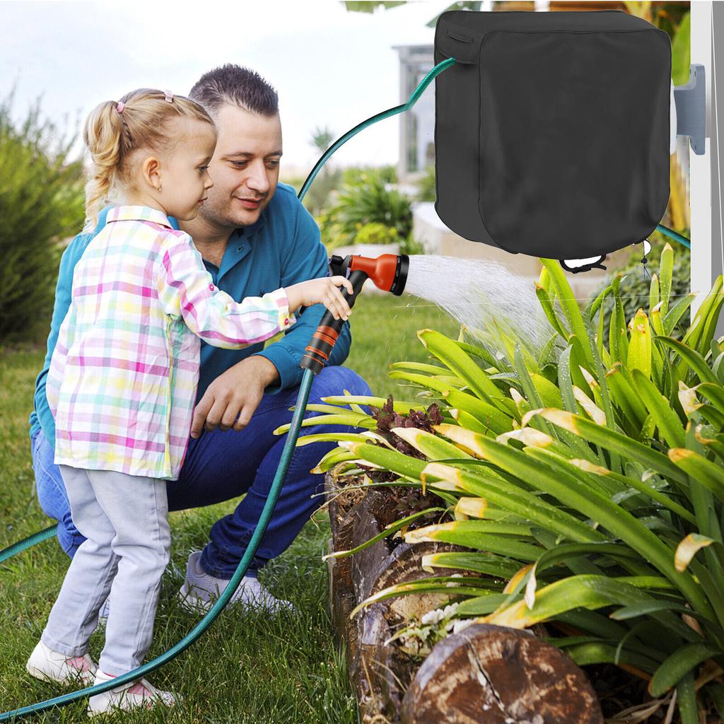 Чехол для шланговой катушки, водонепроницаемый, для хранения на открытом воздухе, защитные чехлы для настенных шлангов, большой чехол для обслуживания садовых инструментов