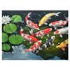 5D DIY Diamond Painting "Fish Koi and Lotu Flower" Embroidery Cross Stitch 5D Home Decor Gift