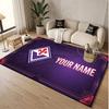 Personalized Crystal Velvet Carpet Fiorentina FC Pattern Non Slip Floor Rug