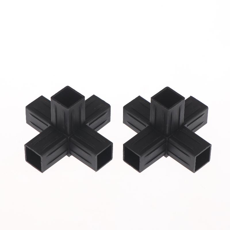 2/6/8/10/20Pcs Hexagonal 6 Through Plastic Fittings Abs Plastic Angle 22Mm Cross Square Pipe Fittings Pipe Angle Code