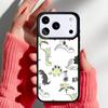 Забавный чехол с рисунком динозавра Dino для iPhone 17 16 15 14 13 Pro Max Задняя крышка для 12 11 Pro Coque