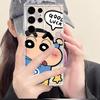 Чехол-накладка C-Crayon S-ShinChan для Samsung Galaxy S26 S20 Plus S21 S24 Note 20 Ultra 10 S23 Ultra S22 FE S25 Edge