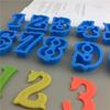Формы для печенья, 10 шт./компл., большие 0-9 арабских цифр, пластиковые 3D прессованные штампы для помадки для печенья, сделай сам, украшение для торта на день рождения