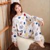 Женский тонкий комплект пижамы с длинным рукавом - Весна/Осень Сексуальная домашняя одежда в корейском стиле