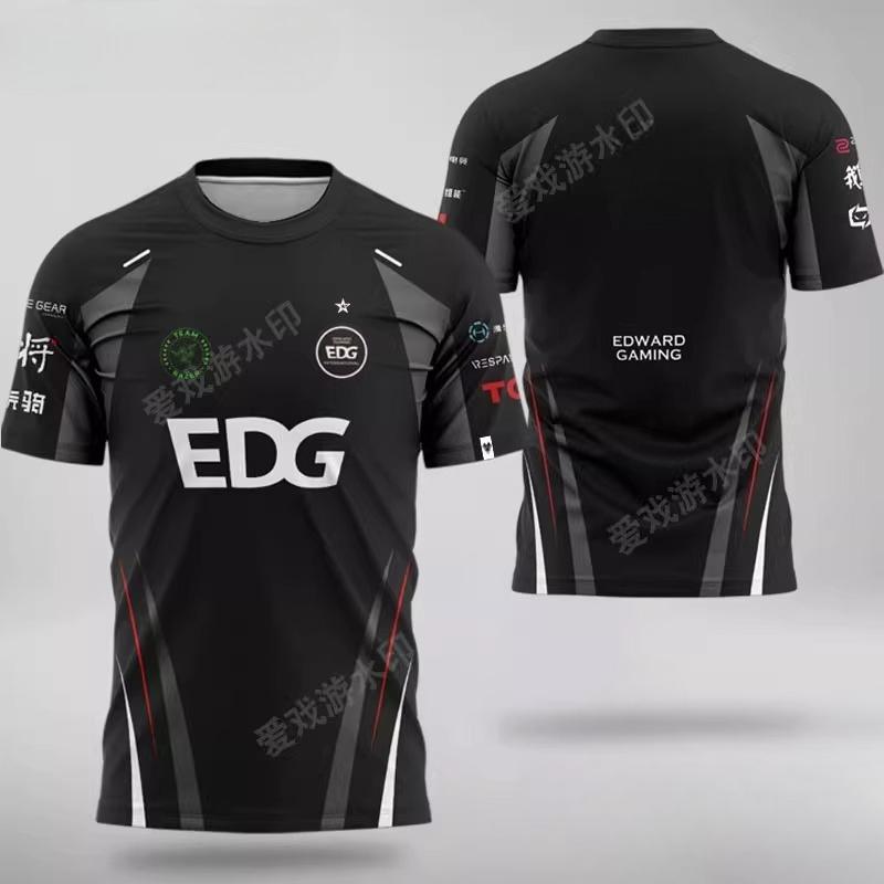 EDG Футболка с коротким рукавом BLG Team Fearless Valorant Covenant для молодежи, унисекс