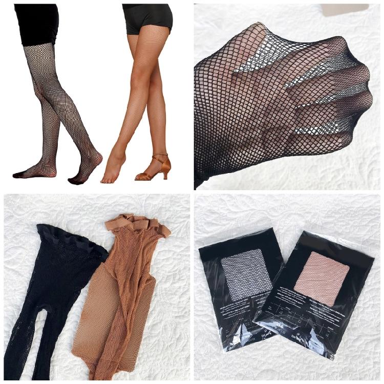 High Waist Tights Stockings Sexy Latin Dance Pantyhose Tights Fishnet Stockings