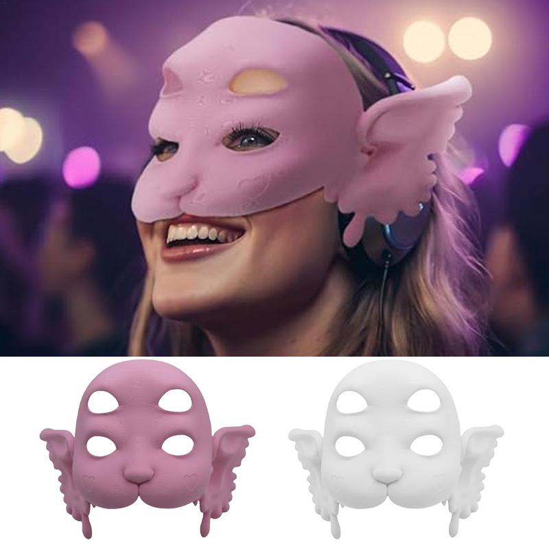 Маска на Хэллоуин 3D-печать Маскарадная маска Унисекс Взрослые Смешная маска ужасов Закрытие лица Создает праздничную атмосферу Игрушки для розыгрышей