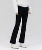 CHASECULT Women'S Bonded Black Hidden Elastic Bootcut Denim Pants - Black
