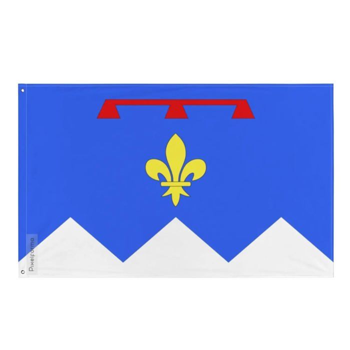 Drapeau - Alpes-de-Haute-Provence - 60 X 90 Cm - Polyester - Impression Recto/verso - Œillets En Fer