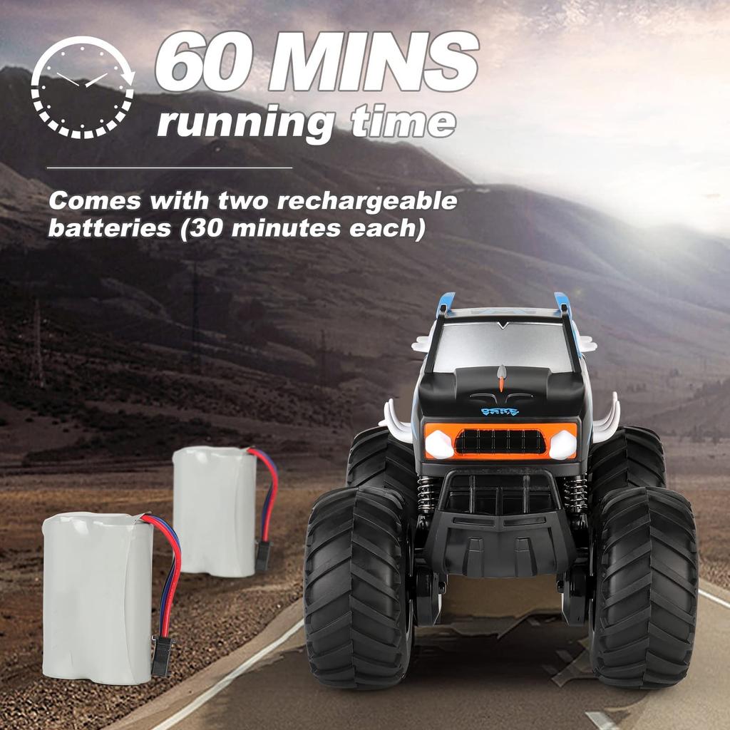 Radio Controlled Car for 4WD RC Remote Control Wireless 360 Birthday Car Gift Children, Off-Road, Amphibious, 4WD, Car, Car, Waterproof, 2.4GHz