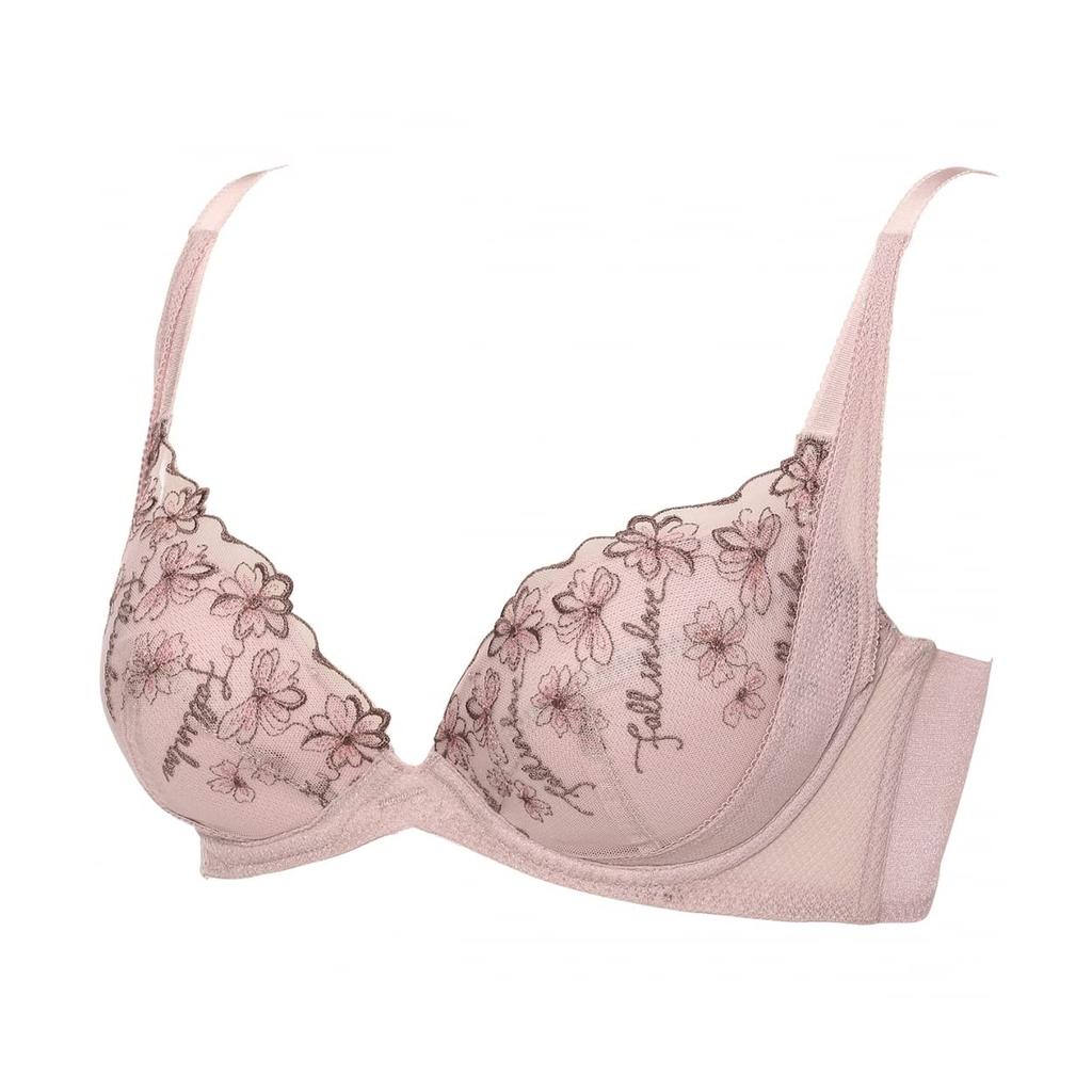 AMOSTYLE BY Triumph Charming Glamor Slimline Beautiful Flower M021 Bra, Collection, Women's, (Violet)