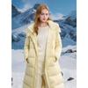 Sancai Duxing Women's 2024 Winter Hooded Goose Down Puffer Jacket