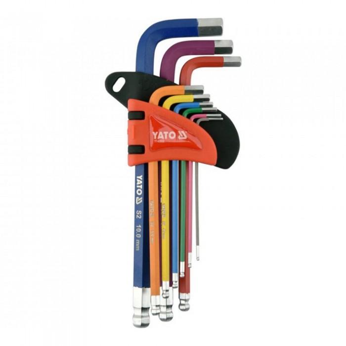 Yato Steel Hex Key  (Pack of 9)