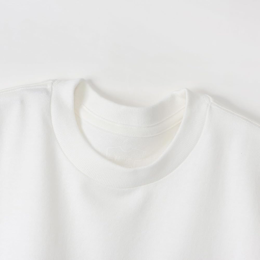 Two-pack of short-sleeved T-shirts by SHIRO, 100% cotton, seamless construction, tagless, Hanes