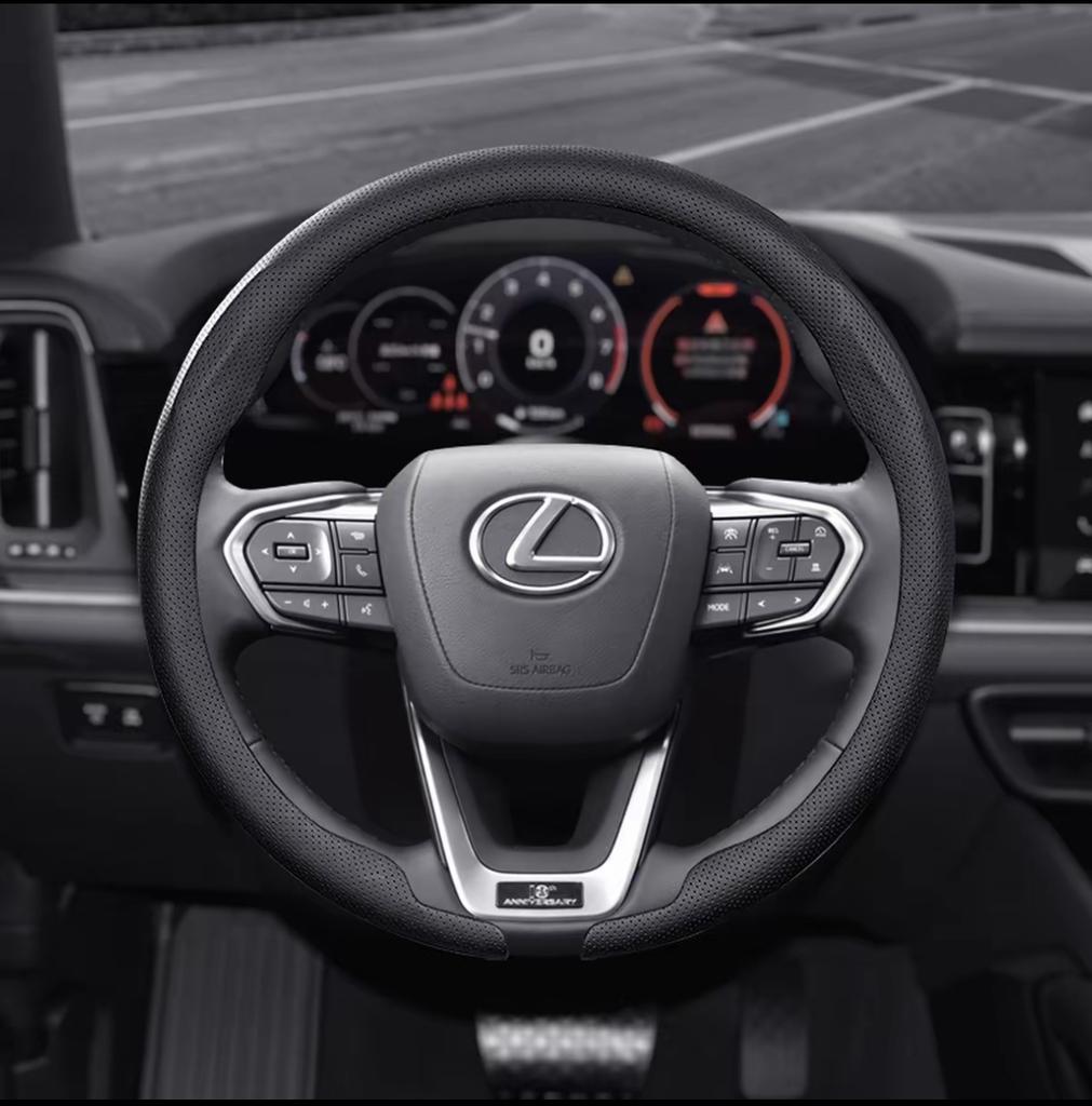 Автомобильный чехол на руль из 8D кожи Наппа для Lexus F Sport ES200 ES300 RX300 LS500h GS300 IS300 CT200h NX300 UX300 LX570 GX BR7