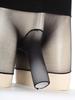Mens See Through Ultra Thin High Waist Boxer Shorts Sheath Lingerie Underwear