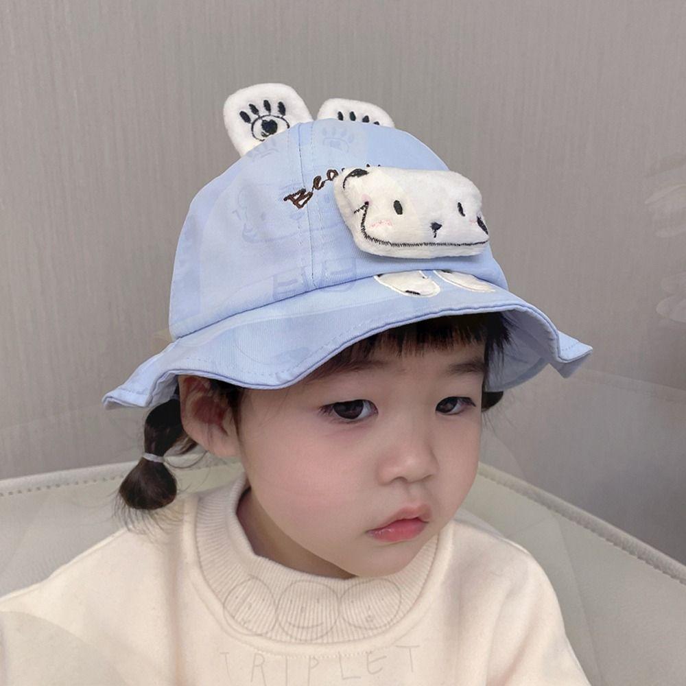 Cartoon Animal Baby Bucket Hat UV Protection Kids Sunshade Cap UV Protection Hat Children Wear