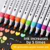 Acrylic Marker Pens for Primary School Students - Draw with Vibrant Colors, Waterproof and Quick-drying.