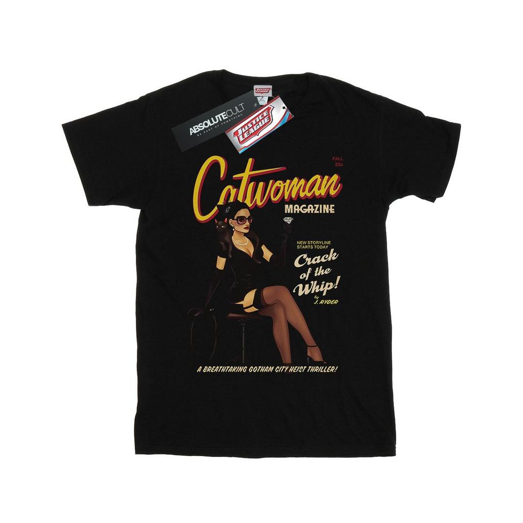 DC Comics Womens/Ladies Catwoman Bombshell Cover Cotton Boyfriend T-Shirt