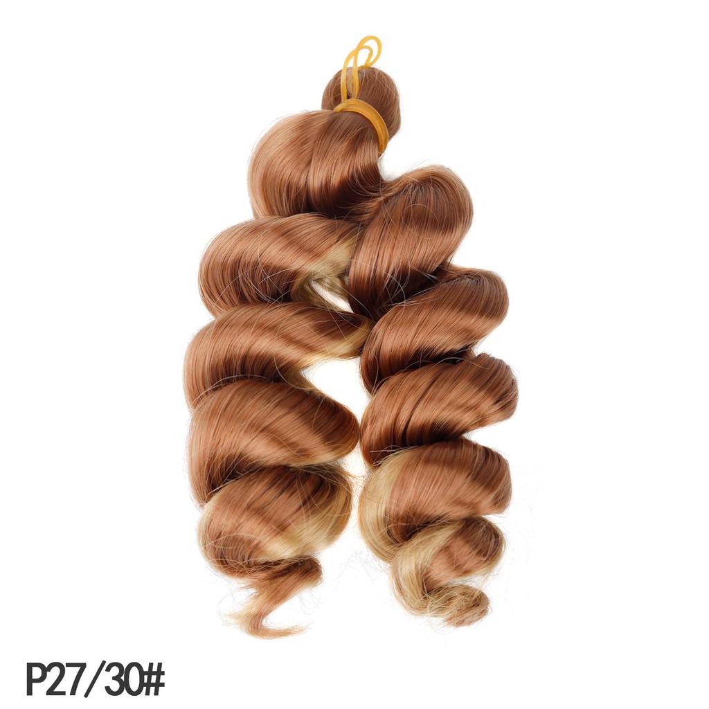 Короткие французские кудрявые синтетические волосы для плетения, Loose Wave,extensions для афро-женщин